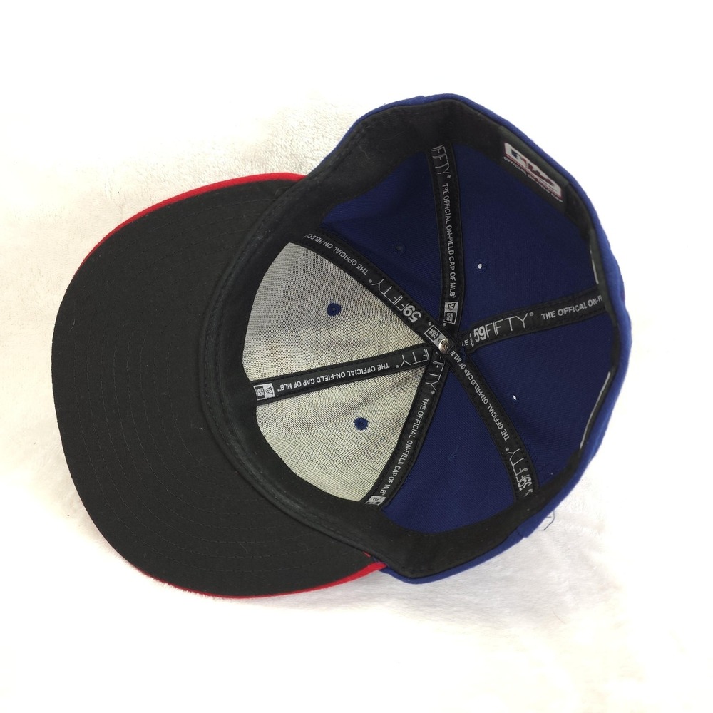 Philadelphia Phillies Hat Players Cap Mens 7 5/8 Blue MLB Baseball Made in USA - Picture 5 of 8